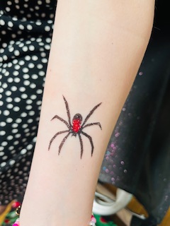 spider glitter tattoo in Albrighton